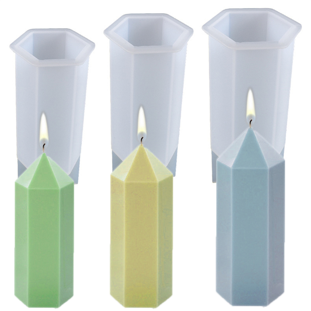 Candle Making Kit Diy - 六角形のシリコンキャンドルモールド,樹脂石鹸型,日曜大工,キャンドル作成用石膏,ツール,アクセサリーキット,家の装飾,3D