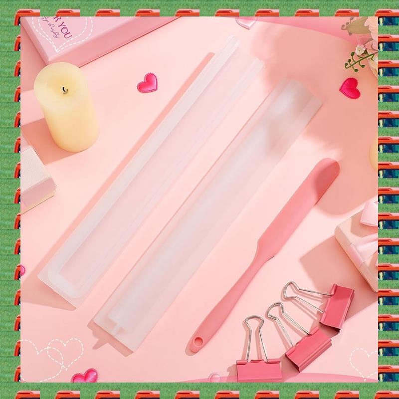Candle Making Youtube - 6個入りロングチューブシリコンモールド、埋め込み式石鹸型、円柱チョコレートキャンディモールド、手作りキャンドルケーキ作り用