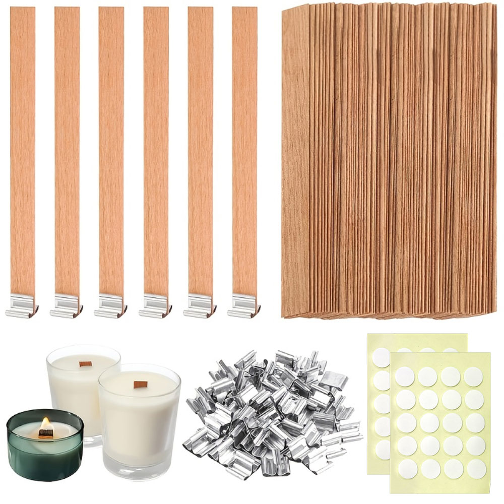 100 個木製芯ベースキット付き香りキャンドル作成 2 シー - Candle Making Kit Diy のレビューと価格