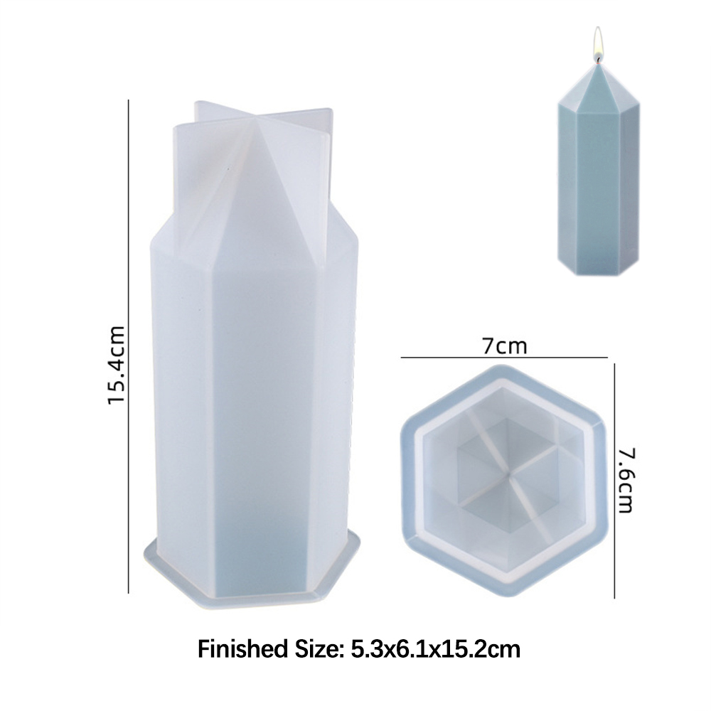 六角形のシリコンキャンドルモールド,樹脂石鹸型,日曜大工,キ - Candle Making Kit Diy のレビューと価格
