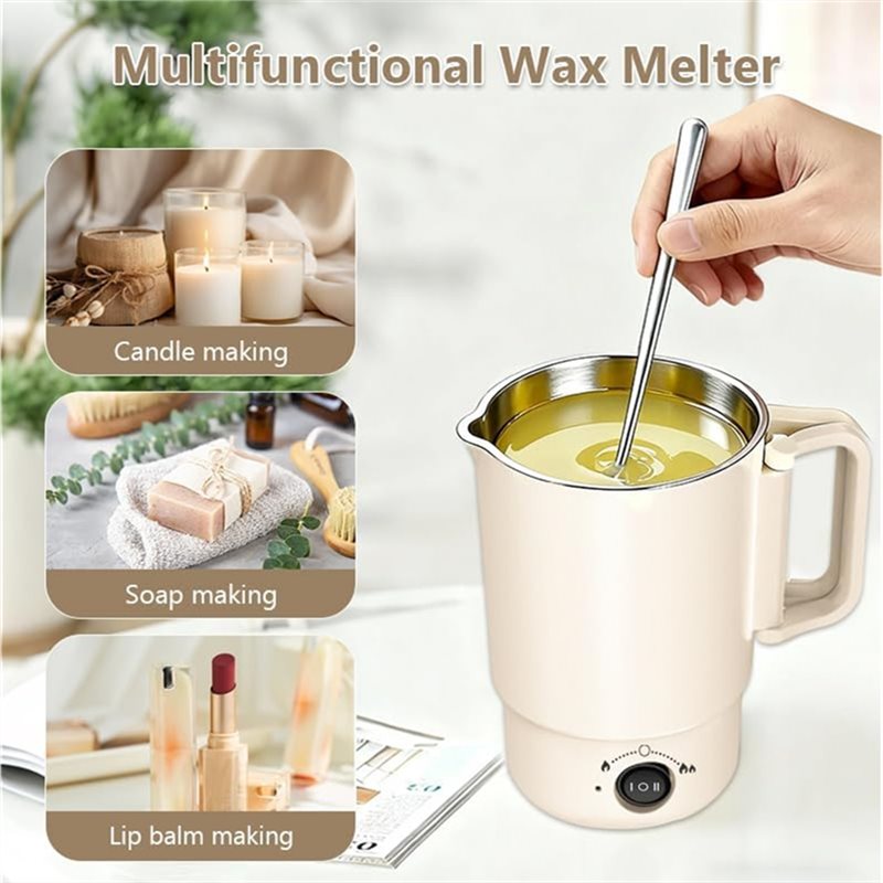 A47U 電気ワックス溶解ポットキット 温度計付き 800M - Candle Making Kit Diy のレビューと価格