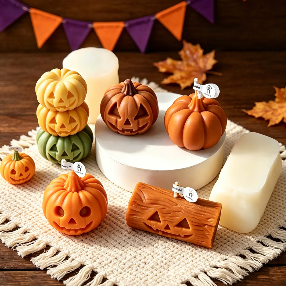 ハロウィンミニゴーストパンプキンシリコンモールド - DIY - Candle Making Books For Beginners のレビューと価格