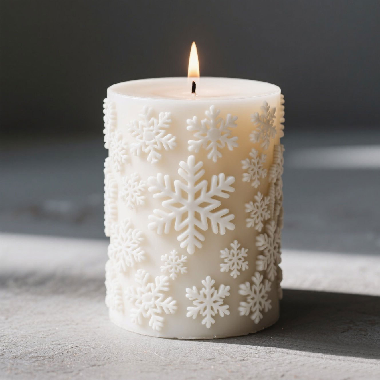 3D レリーフシリンダークリスマススノーフレークヘラジカシリ - Candle Making Books For Beginners のレビューと価格