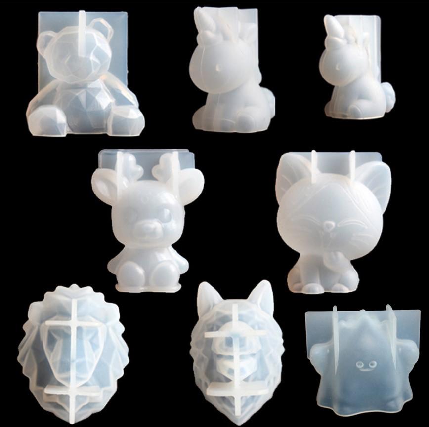 透明ユニコーンシリコーンエポキシ樹脂金型ジオメトリクマウサギ - Candle Making Class のレビューと価格