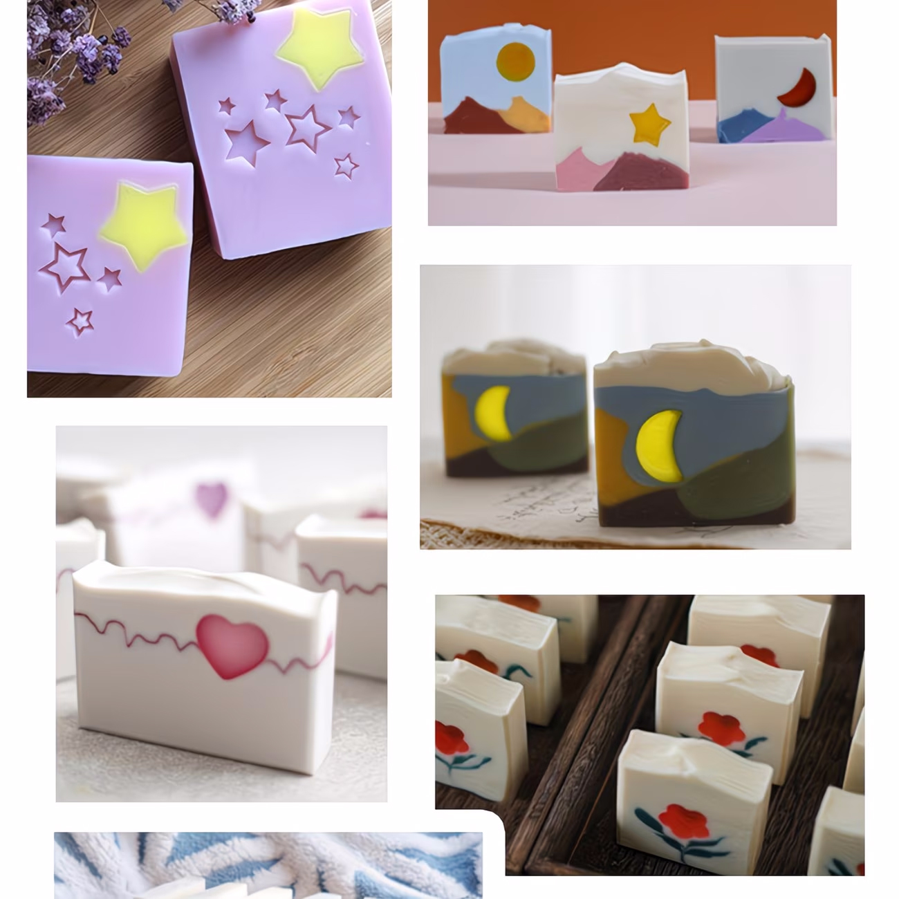 シリコンチューブ型 星、ハート、花、果物の形 キャンドル作り - Candle Making Youtube のレビューと価格