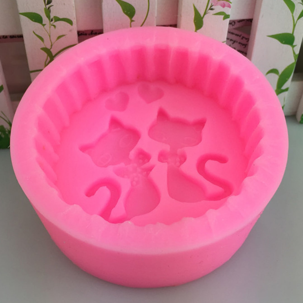 1ピースシリコン製猫型石鹸型 - 丸型DIYキャンドル作成型 - Candle Making Class のレビューと価格