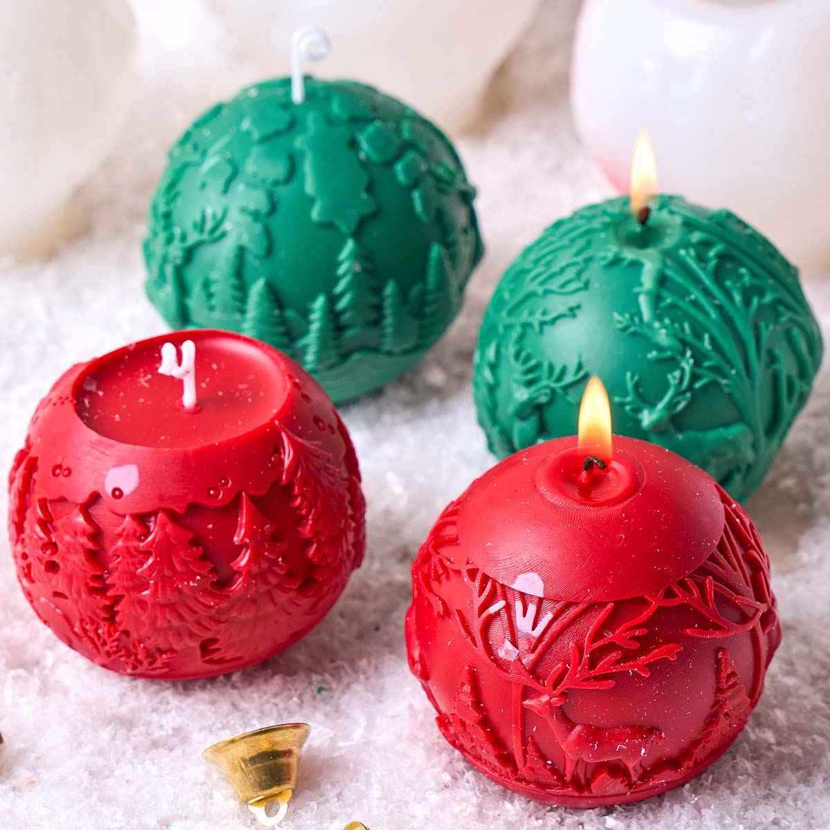 クリスマスオーナメントシリコーンキャンドルモールド DIY  - Candle Making Books For Beginners のレビューと価格