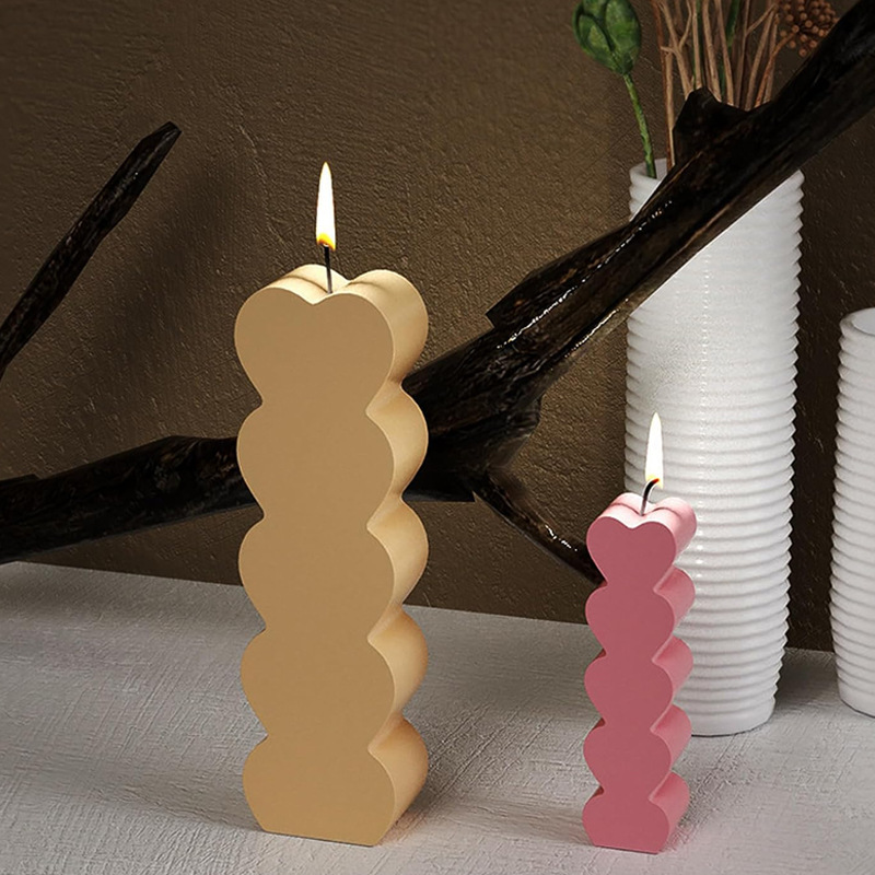 シリコンキャンドル製造用型、円筒形U字型アーチスパイラルハニ - Candle Making Youtube のレビューと価格
