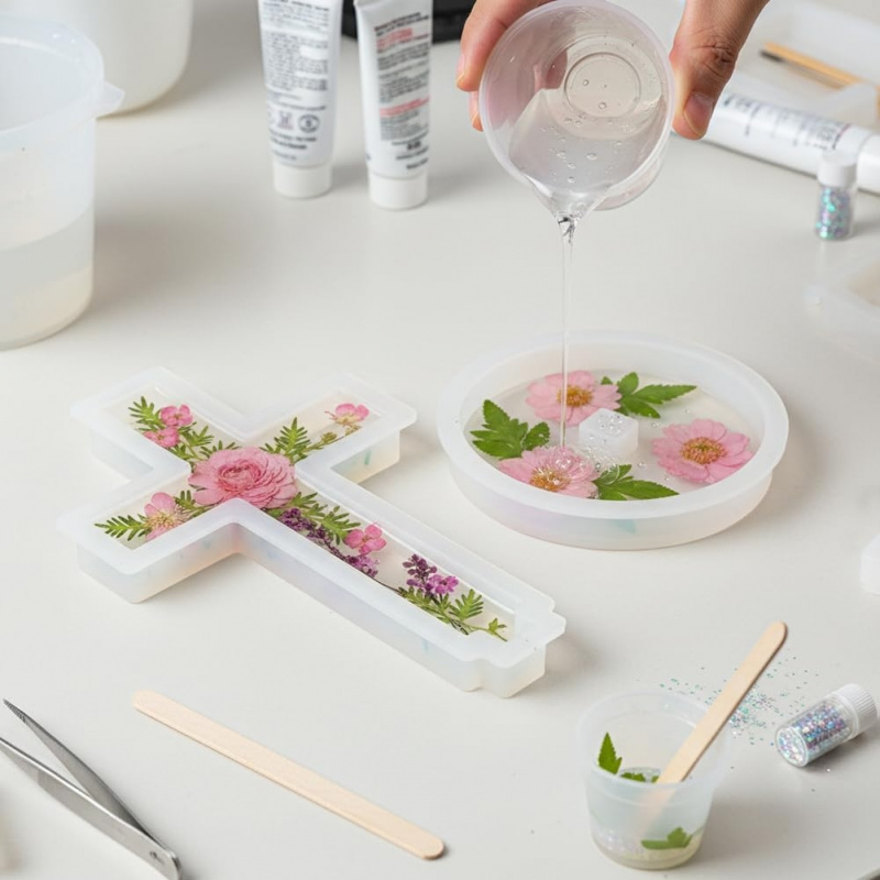 垂直に十字型のベースが付いた2つのシリコン型、DIYの吊り下 - Candle Making Class のレビューと価格
