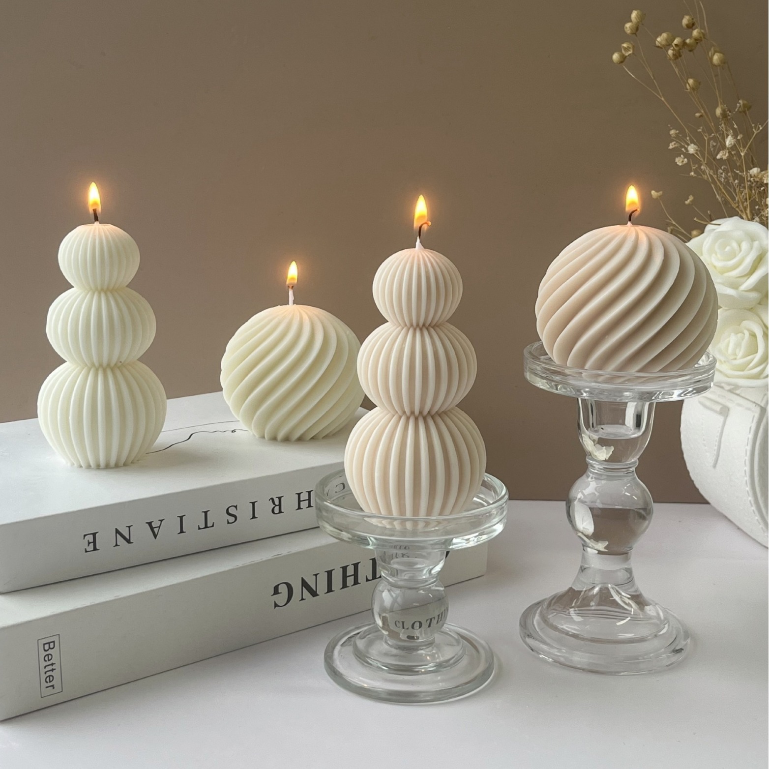 丸柱シリコンキャンドル型 テーパー回転ボールデザイン DIY - Candle Making Books For Beginners のレビューと価格