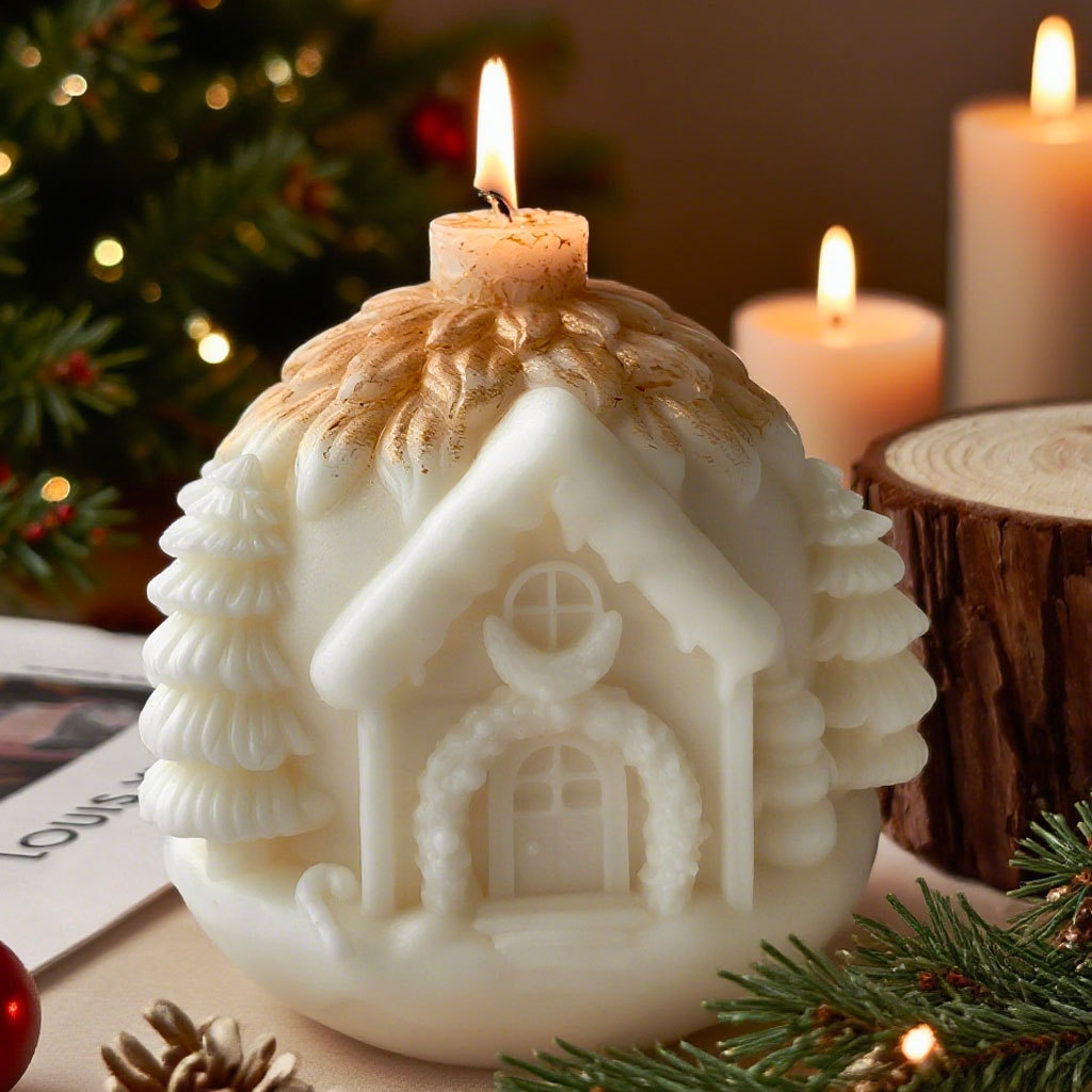 DIY クリスマスツリーハウスシリコーン型手作りアロマキャン - Candle Making Books For Beginners のレビューと価格